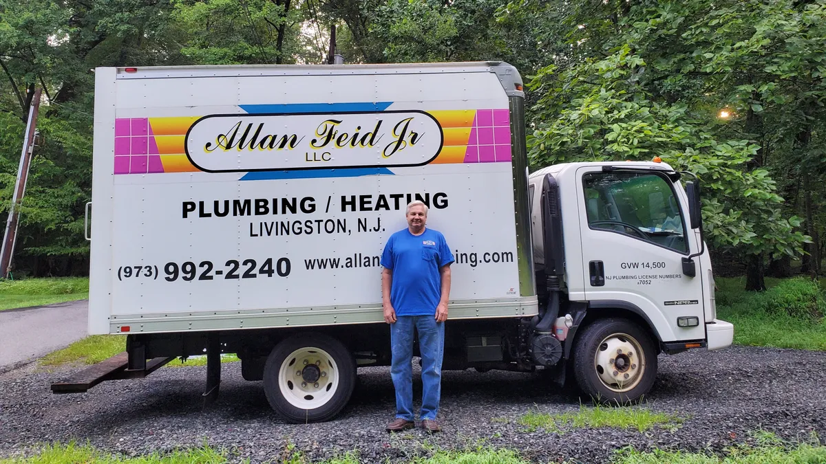 Allan Feid Jr, LLC service truck in Livingston, NJ